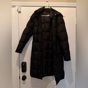 The North Face Women's Long Black Puffer Jacket, XL